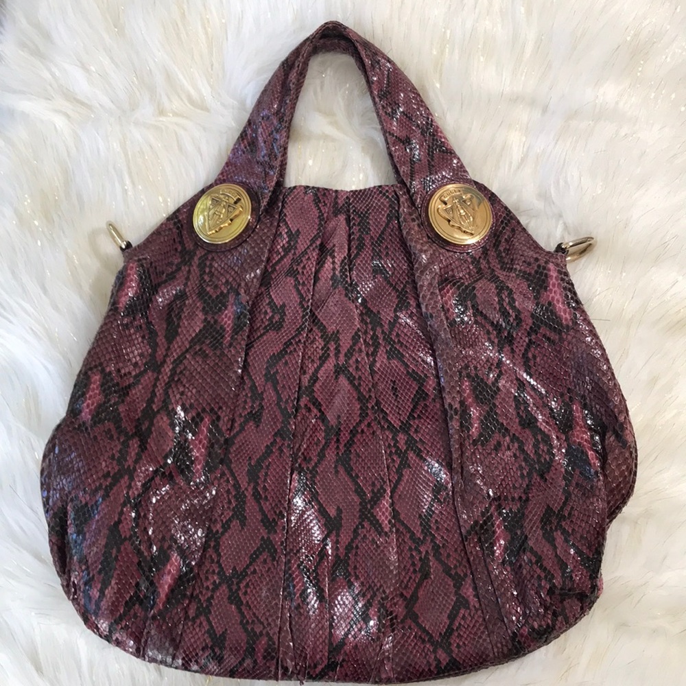 Vintage Authentic % Gucci Purple Python Hysteria … - image 2